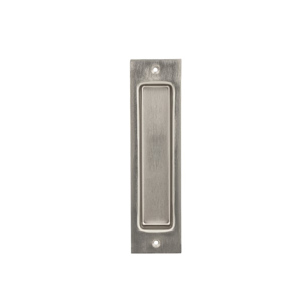 National Hardware National Hardware 8 in. L Satin Nickel Gray Steel Flush Pull N187-024 - main